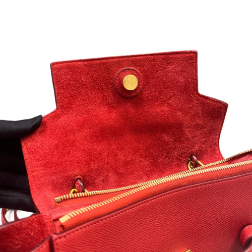 Celine Micro Belt Bag Saffiano Calfskin Red Orange