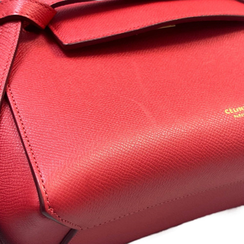 Celine Micro Belt Bag Saffiano Calfskin Red Orange