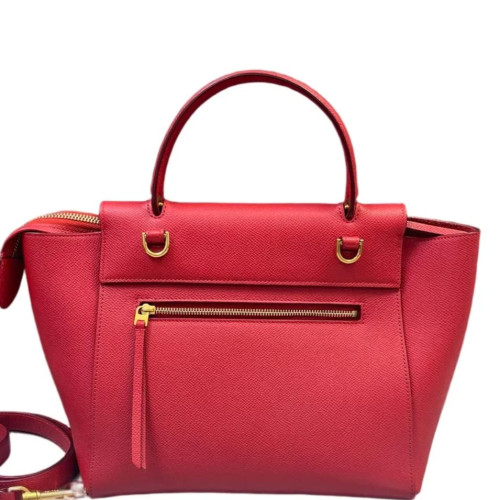 Celine Micro Belt Bag Saffiano Calfskin Red Orange
