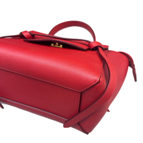 Celine Micro Belt Bag Saffiano Calfskin Red Orange