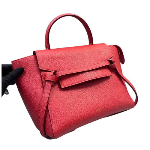 Celine Micro Belt Bag Saffiano Calfskin Red Orange