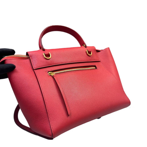 Celine Micro Belt Bag Saffiano Calfskin Red Orange