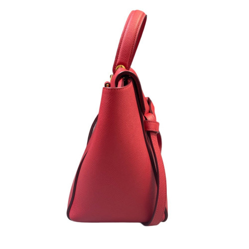 Celine Micro Belt Bag Saffiano Calfskin Red Orange