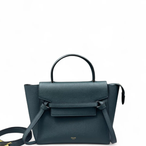 Celine Micro Belt Bag Saffiano Calfskin Green Celine Micro Belt Bag Saffiano Calfskin Green