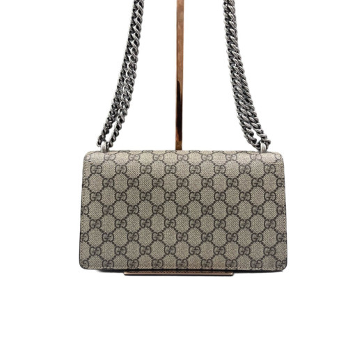 Gucci Crystal Small Dionysus GG Supreme Monogram Camel
