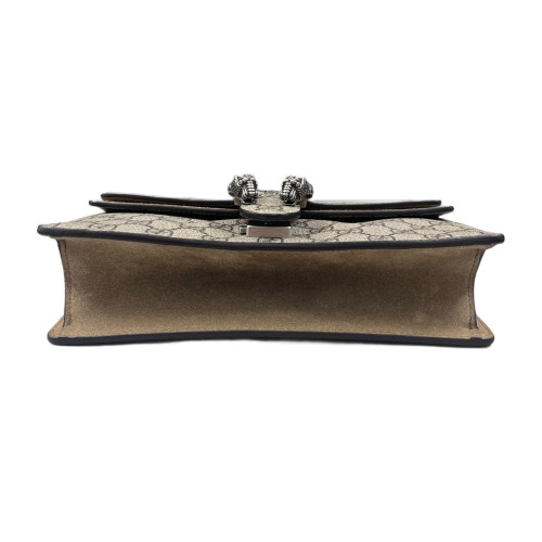 Gucci Crystal Small Dionysus GG Supreme Monogram Camel