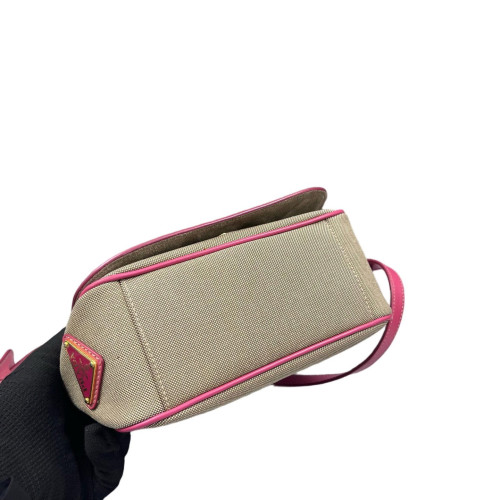 Prada Crossbody Bag Canvas Pink Prada Crossbody Bag Canvas Pink