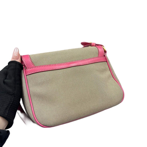 Prada Crossbody Bag Canvas Pink Prada Crossbody Bag Canvas Pink