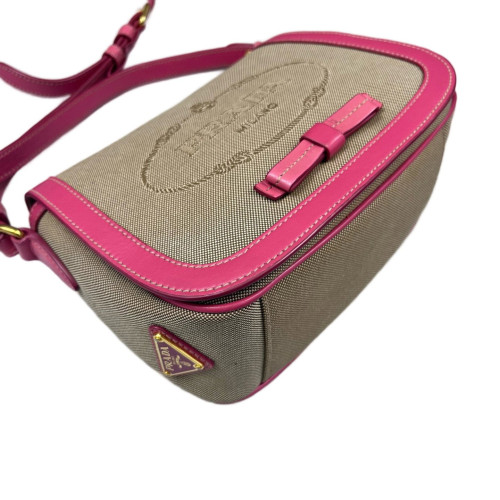 Prada Crossbody Bag Canvas Pink Prada Crossbody Bag Canvas Pink
