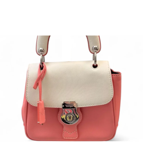 Burberry Small DK88 Calfskin White Pink