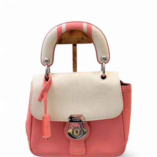 Burberry Small DK88 Calfskin White Pink