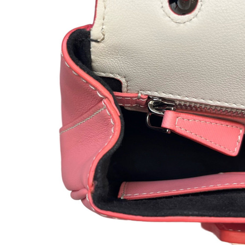 Burberry Small DK88 Calfskin White Pink