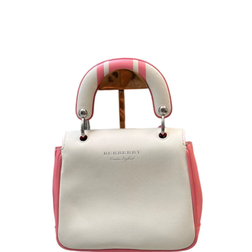 Burberry Small DK88 Calfskin White Pink