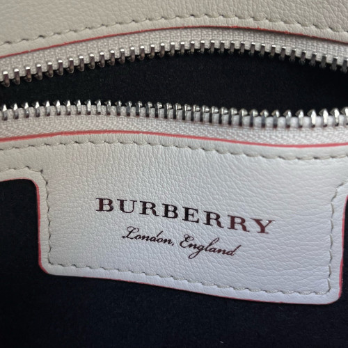 Burberry Small DK88 Calfskin White Pink