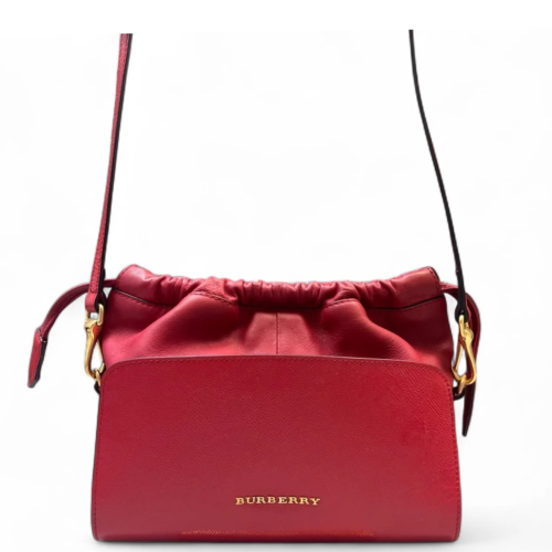 Burberry Shoulder Bag Calfskin Red