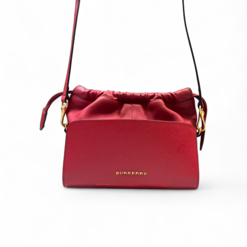 Burberry Shoulder Bag Calfskin Red