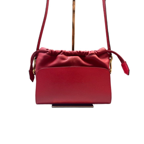Burberry Shoulder Bag Calfskin Red
