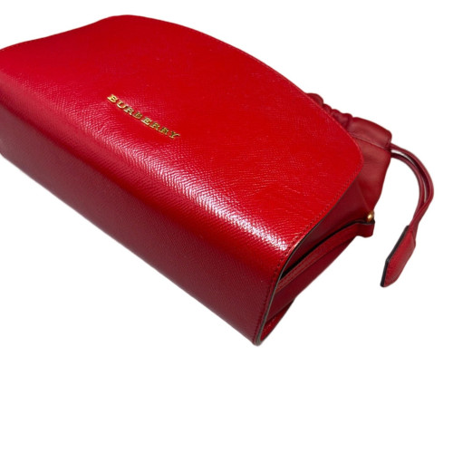 Burberry Shoulder Bag Calfskin Red