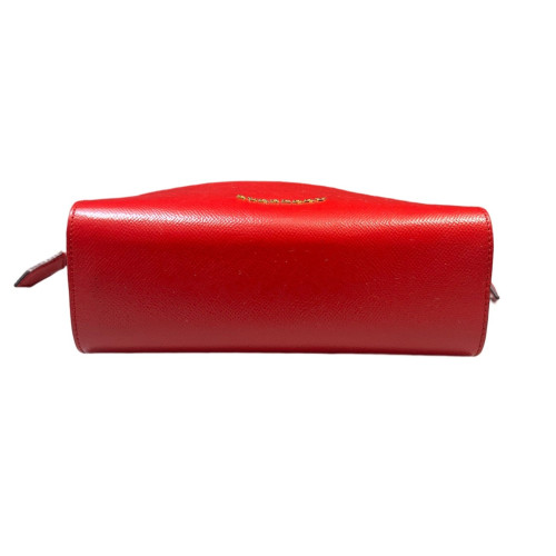 Burberry Shoulder Bag Calfskin Red