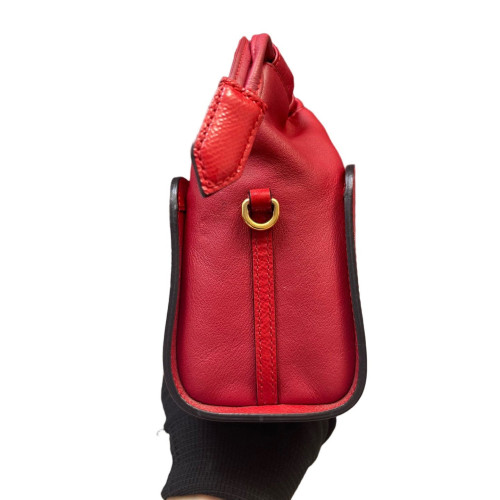 Burberry Shoulder Bag Calfskin Red