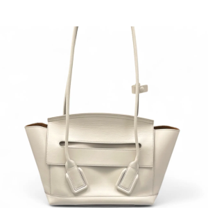 Bottega Veneta Small Arco Calfskin White
