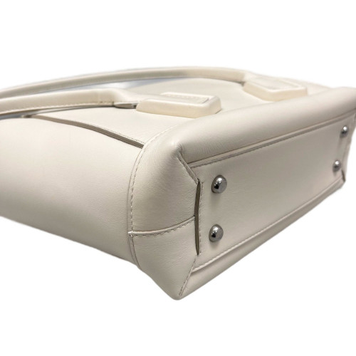Bottega Veneta Small Arco Calfskin White