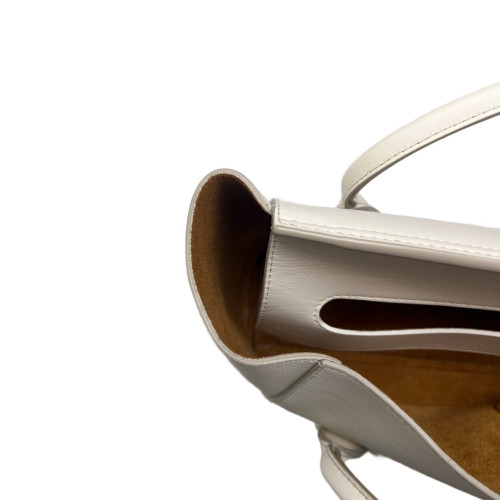 Bottega Veneta Small Arco Calfskin White