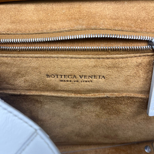 Bottega Veneta Small Arco Calfskin White