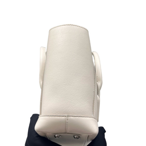 Bottega Veneta Small Arco Calfskin White