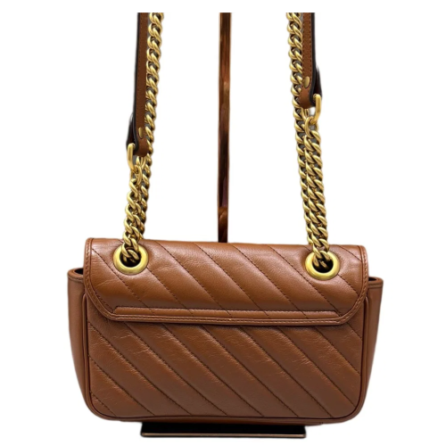 Gucci Mini GG Marmont Calfskin Tan