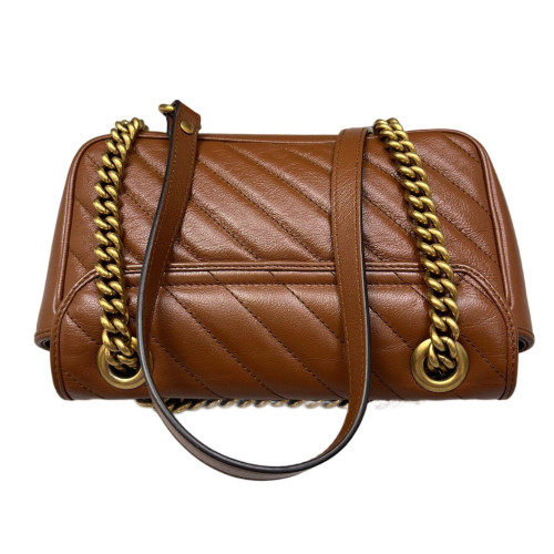 Gucci Mini GG Marmont Calfskin Tan