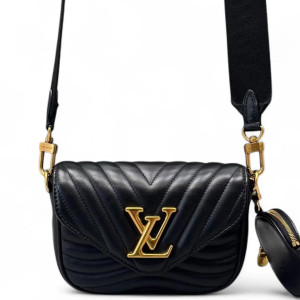 Louis Vuitton New Wave Multi Pochette Calfskin Black