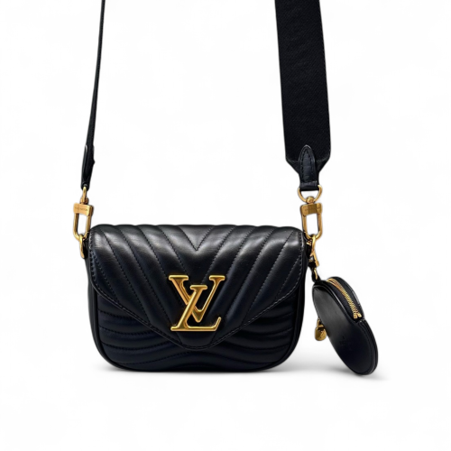 Louis Vuitton New Wave Multi Pochette Calfskin Black Louis Vuitton New Wave Multi Pochette Calfskin Black