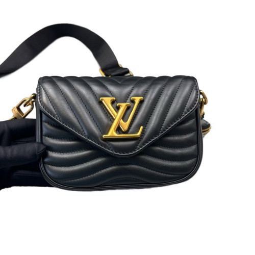 Louis Vuitton New Wave Multi Pochette Calfskin Black Louis Vuitton New Wave Multi Pochette Calfskin Black