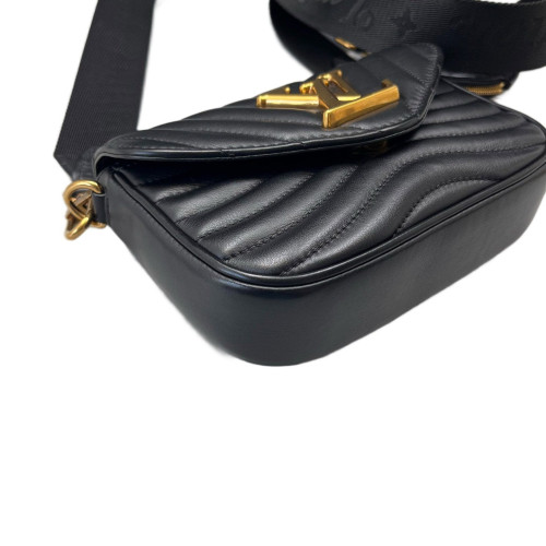 Louis Vuitton New Wave Multi Pochette Calfskin Black Louis Vuitton New Wave Multi Pochette Calfskin Black