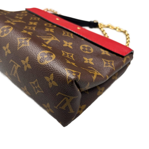Louis Vuitton Pallas Chain Monogram Red Brown