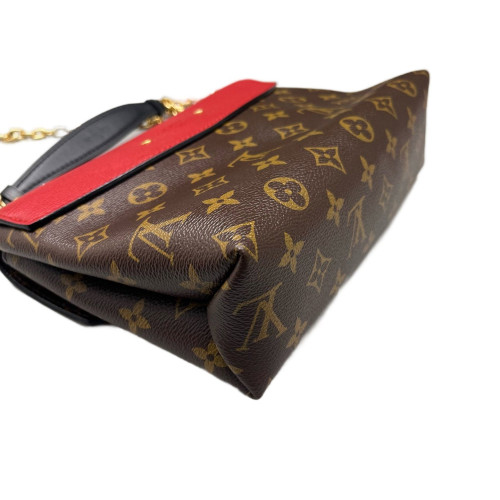 Louis Vuitton Pallas Chain Monogram Red Brown