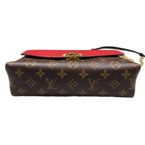 Louis Vuitton Pallas Chain Monogram Red Brown
