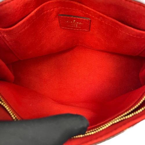 Louis Vuitton Pallas Chain Monogram Red Brown