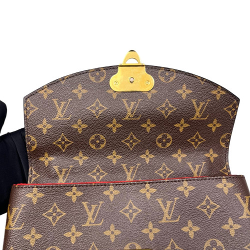 Louis Vuitton Pallas Chain Monogram Red Brown