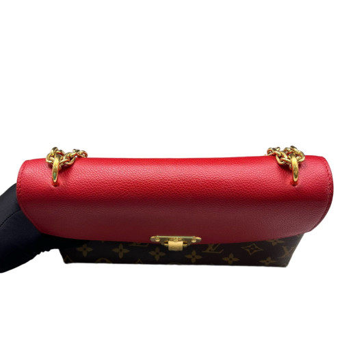 Louis Vuitton Pallas Chain Monogram Red Brown