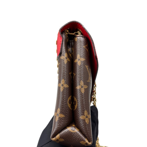 Louis Vuitton Pallas Chain Monogram Red Brown
