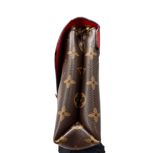 Louis Vuitton Pallas Chain Monogram Red Brown