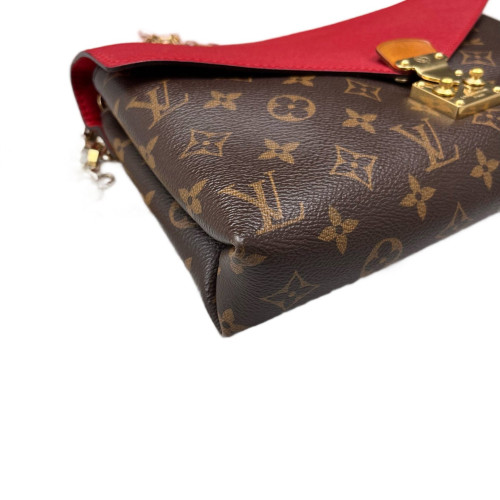 Louis Vuitton Pallas Chain Monogram Red Brown