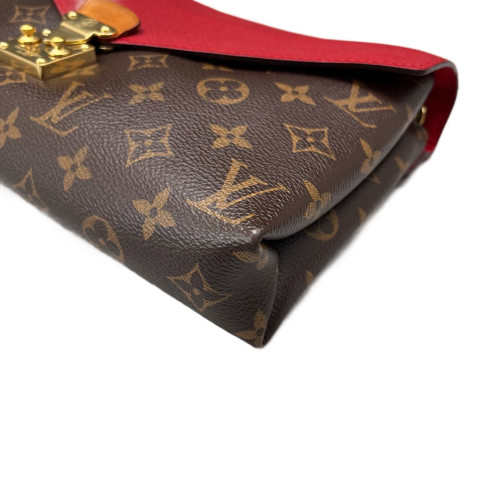 Louis Vuitton Pallas Chain Monogram Red Brown