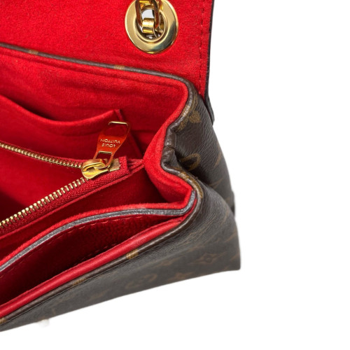 Louis Vuitton Pallas Chain Monogram Red Brown