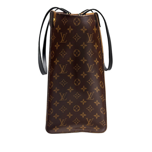 Louis Vuitton Onthego GM Reverse Monogram Giant Black Brown Louis Vuitton Onthego GM Reverse Monogram Giant Black Brown