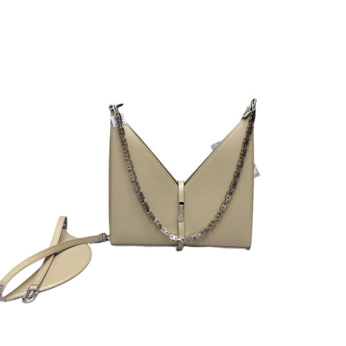 Givenchy With Chain Shoulder Bag Calfskin Khaki