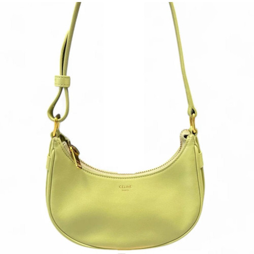 Celine Mini Ava Shoulder Bag Calfskin Green