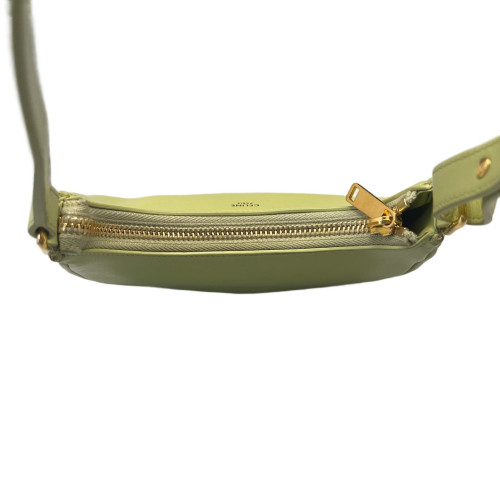 Celine Mini Ava Shoulder Bag Calfskin Green